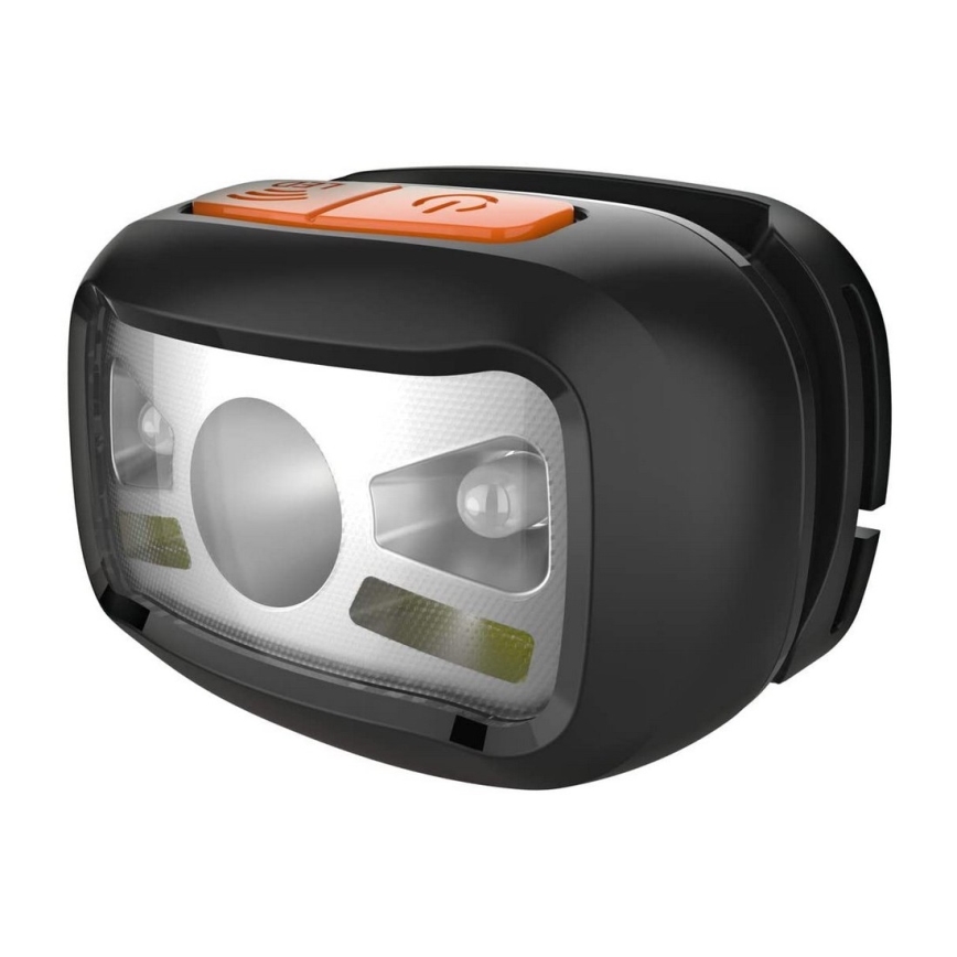 LED Polnilna naglavna svetilka z rdečo lučko LED/3W/5V