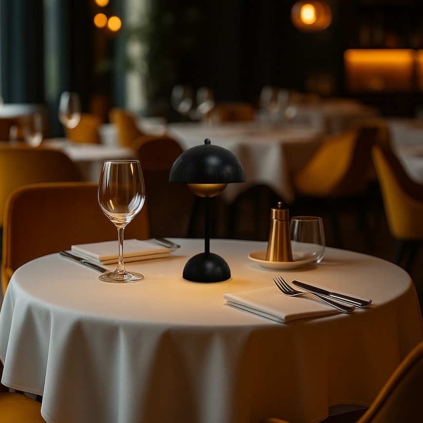 LED polnilna namizna svetilka na dotik COSTA LED/3W/5V 2400 mAh 3000-6000K črna