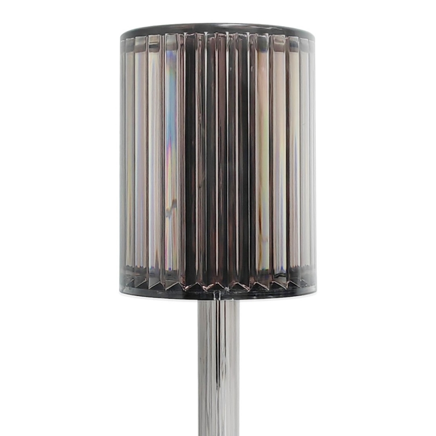 LED akumulatorska namizna svetilka na dotik SIMPLE LED/1W/5V 3000-6000K 2400 mAh dimno siva