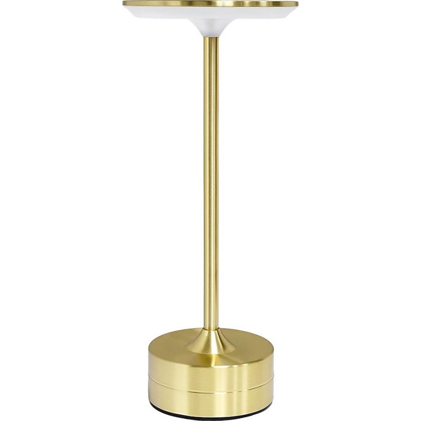 LED polnilna namizna svetilka TAVOLO, na dotik, 2,5W/5V, 2400 mAh, 3000-6000K, zlata