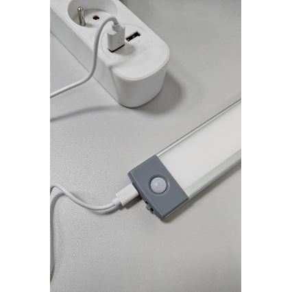 LED Polnilna pohištvena razsvetljava s senzorjem LED/2,5W/5V USB 800 mAh 4200K 32,5 cm