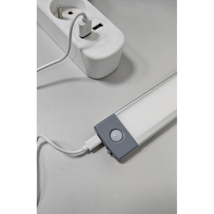 LED Polnilna pohištvena razsvetljava s senzorjem LED/2,5W/5V USB 800 mAh 4200K 32,5 cm