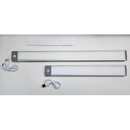 LED Polnilna pohištvena razsvetljava s senzorjem LED/2,5W/5V USB 800 mAh 4200K 32,5 cm