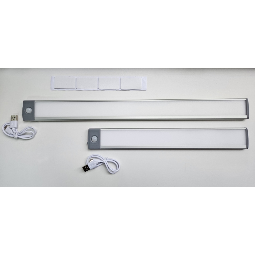 LED Polnilna pohištvena razsvetljava s senzorjem LED/2,5W/5V USB 800 mAh 4200K 32,5 cm