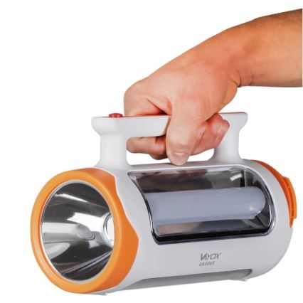 LED nastavljiva polnilna svetilka 2v1 s funkcijo powerbanke LED/5W/230V 3500 mAh