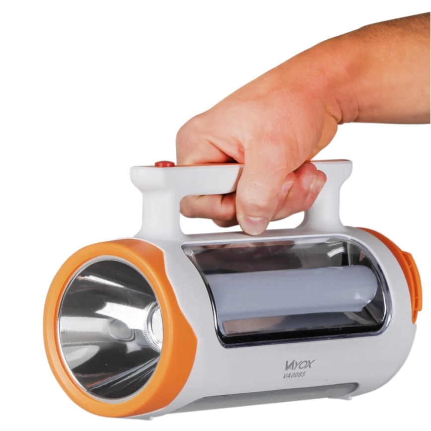LED nastavljiva polnilna svetilka 2v1 s funkcijo powerbanke LED/5W/230V 3500 mAh