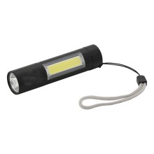 LED Polnilna žepna svetilka LED/400mAh črna