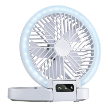 LED polnilni namizni ventilator 3,7 V 1200 mAh