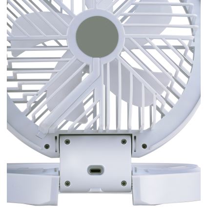 LED polnilni namizni ventilator 3,7 V 1200 mAh
