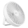 LED Polnilni namizni ventilator z LED osvetlitvijo LED/2W/5V USB 2400 mAh bela