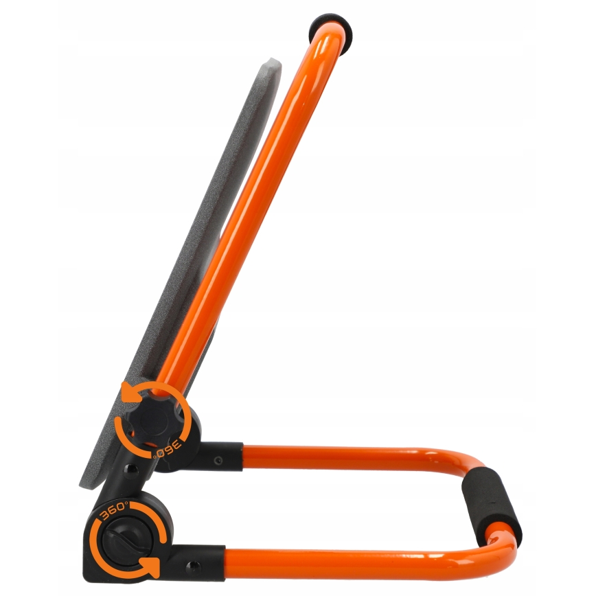 LED polnilni reflektor s stojalom, LED/100 W/3,2 V, 5000 K, 5000 mAh, IP65, oranžen
