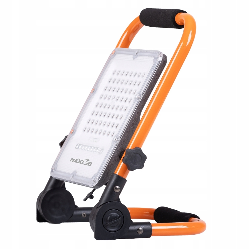 LED zatemljiv polnilni reflektor s stojalom LED/100W/3,2V 4500K 10000 mAh IP65 oranžen