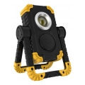 LED polnilni reflektor z zvočnikom in funkcijo powerbanke LED/10W/5V 4400 mAh IP44 črna/rumena