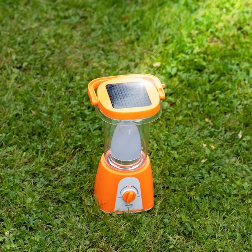 LED Zatemnitvena polnilna solarna svetilka s funkcijo power bank LED/230V 710 sijajni 1600 mAh