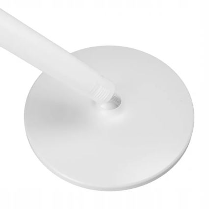 LED polnilni stoječi ventilator z LED osvetlitvijo LED/4,8W/5V USB 7200 mAh bela + daljinski upravljalnik