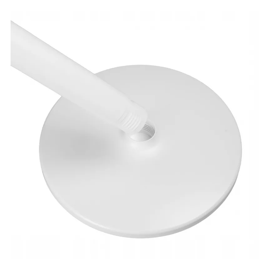 LED polnilni stoječi ventilator z LED osvetlitvijo LED/4,8W/5V USB 7200 mAh bela + daljinski upravljalnik