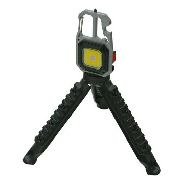 LED Polnilni večnamenski svetilka s stojalom LED/USB-C 400 mAh