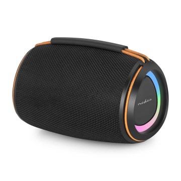 LED polnilni zvočnik 40W/1200 mAh IPX4 črna