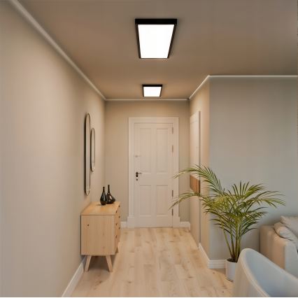 LED površinski panel LED/60W/230V 30x120 cm črna