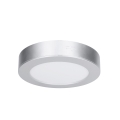 LED površinski/vgradni panel 2 v 1 LED/12W/230V 3000/4000/6000K, premer 17 cm, IP54, srebrn