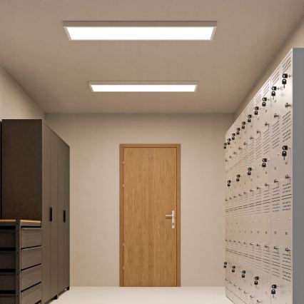 LED površinsko pritrjen panel LED/60W/230V 30x120 cm bela