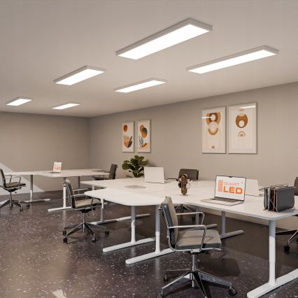 LED površinsko pritrjen panel LED/60W/230V 30x120 cm bela