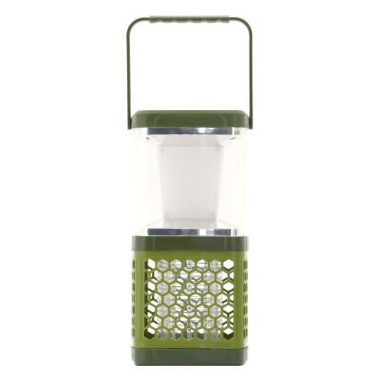 LED Prenosna polnilna svetilka s pastjo za insekte LED/3W/1800 mAh zelena