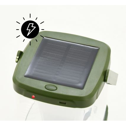 LED Prenosna polnilna svetilka s pastjo za insekte LED/3W/1800 mAh zelena
