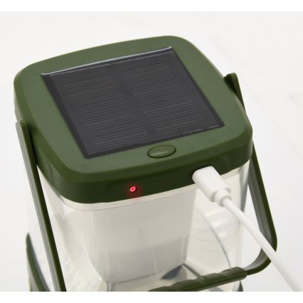 LED Prenosna polnilna svetilka s pastjo za insekte LED/3W/1800 mAh zelena