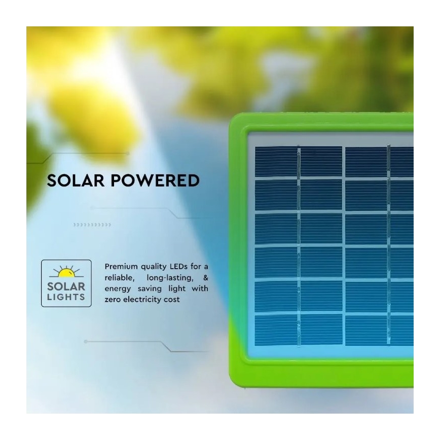 LED Prenosna solarna svetilka 3v1 LED/7W/230V 3000K/4000K/6400K + USB polnjenje
