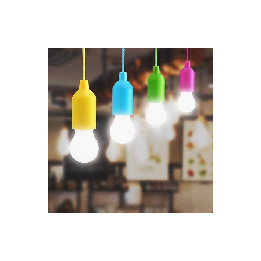 LED Prenosna svetilka LED/1W/3xAAA modra