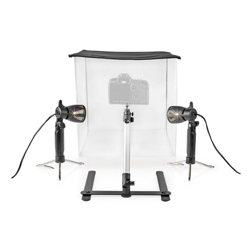 LED Prenosni fotografski studio 2xGU10/5W/230V