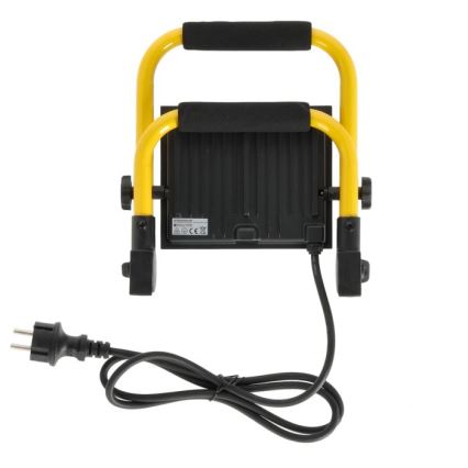 LED Prenosni reflektor TIGRA LED/50W/4000K IP54 črna/rumena