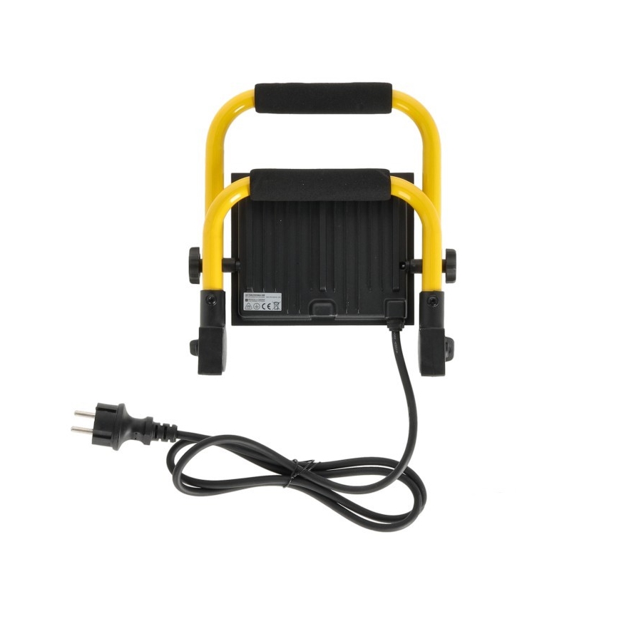 LED Prenosni reflektor TIGRA LED/50W/4000K IP54 črna/rumena