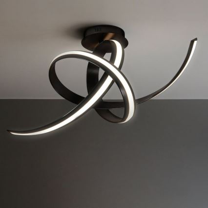 LED pritrjen stropni lestenec AREZIA LED/41W/230V črn