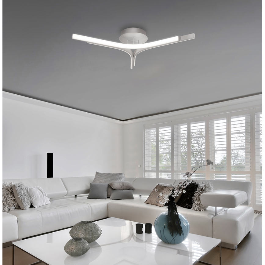 LED pritrjena stropna svetilka ALTA LED/30W/230V, srebrna