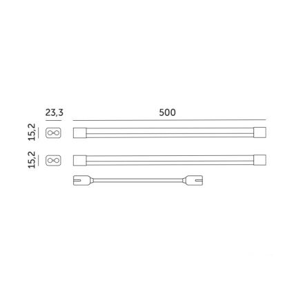 LED podsvetljava za gojenje rastlin GROWLY 2xLED/8,5W/230V bela