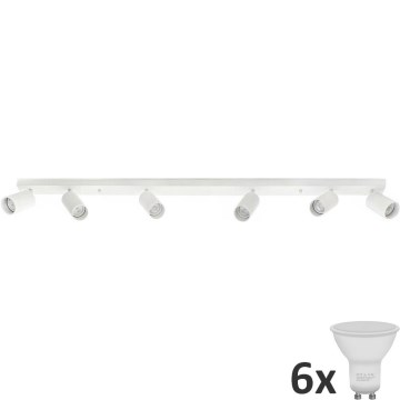 LED Reflektor ANGIE 6xGU10/6W/230V bela