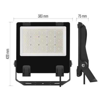 LED Reflektor AVENO LED/200W/230V 4000K 32000 lm IP66 črna