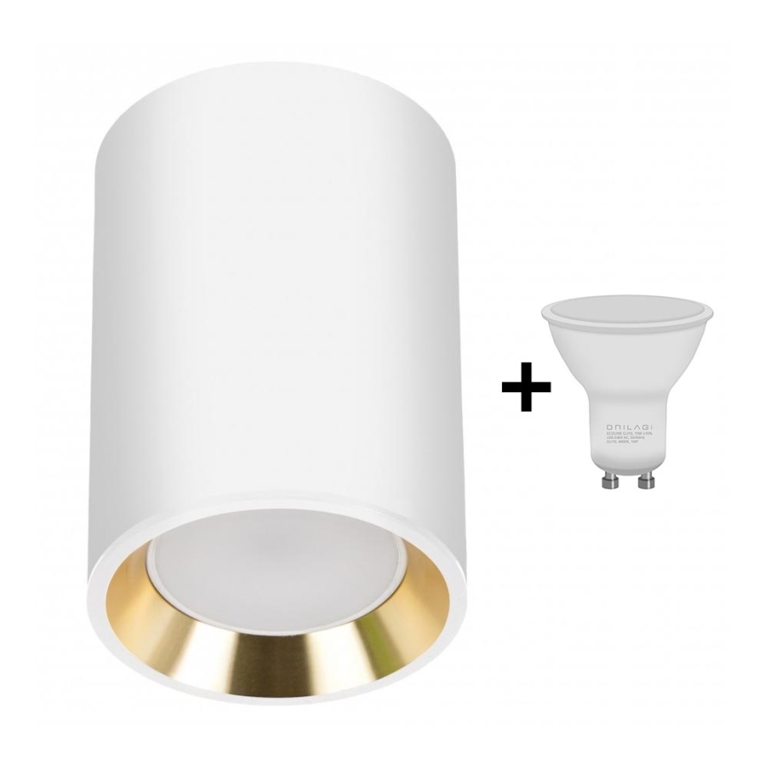 LED Reflektor CHLOE 1xGU10/6W/230V okrogla bela/zlata