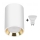 LED Reflektor CHLOE 1xGU10/6W/230V okrogla bela/zlata