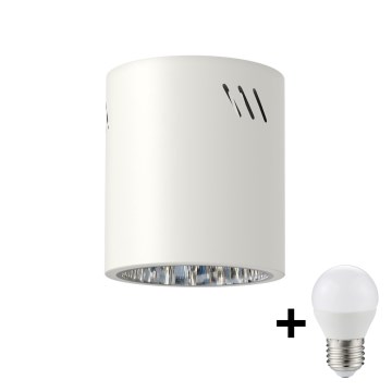 LED Reflektor GEORGE 1xE27/6W/230V pr. 11 cm bela