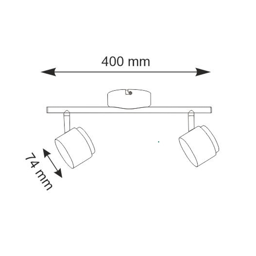 LED Reflektor KUBIK 2xLED/4,2W/230V bel