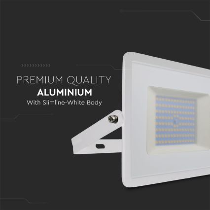 LED Reflektor LED/100W/230V 6500K IP65 bela