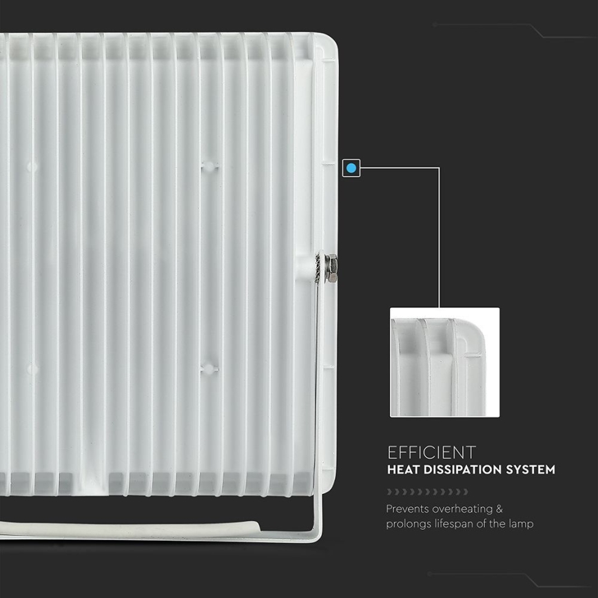 LED Reflektor LED/100W/230V 6500K IP65 bela