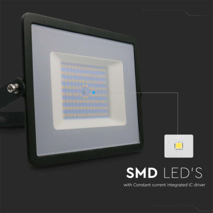 LED Reflektor LED/100W/230V 6500K IP65 črna