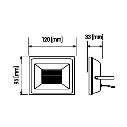 LED Reflektor LED/10W/85-265V 6000K IP65