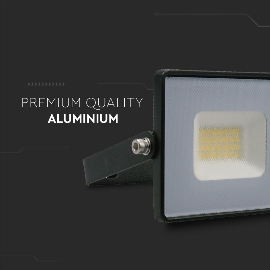 LED Reflektor LED/20W/230V 6500K IP65 črna