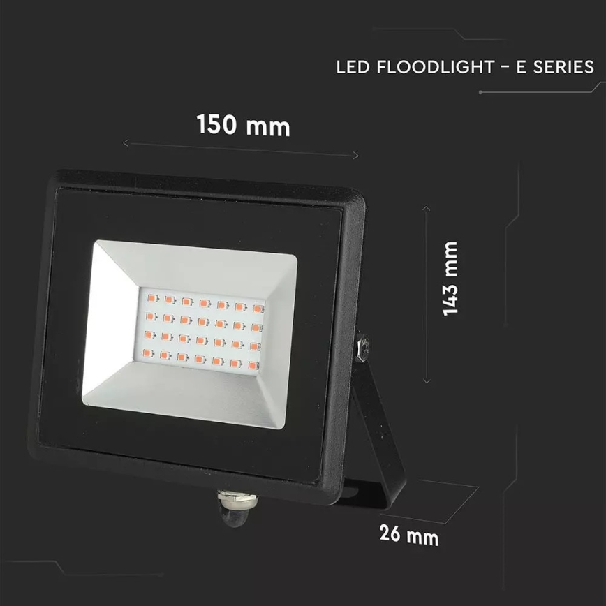 LED Reflektor LED/20W/230V IP65 roza svetloba