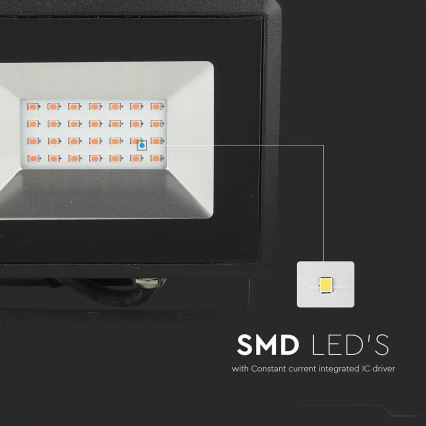 LED Reflektor LED/20W/230V IP65 roza svetloba